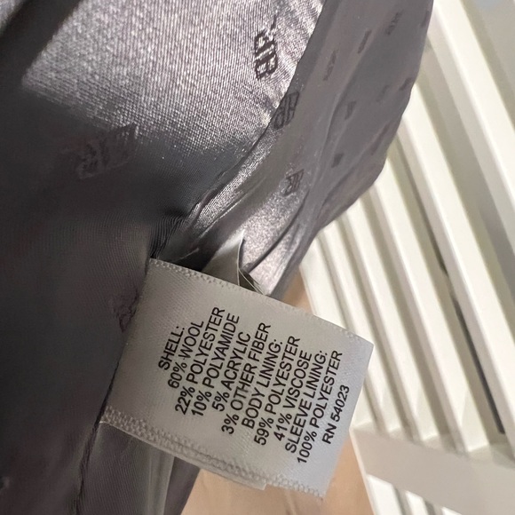 Banana Republic Grey Italian Wool with Bow Belt Coat, XXSP - Picture 5 of 6